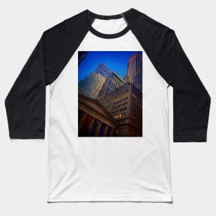 Wall Street, Manhattan, NYC Baseball T-Shirt